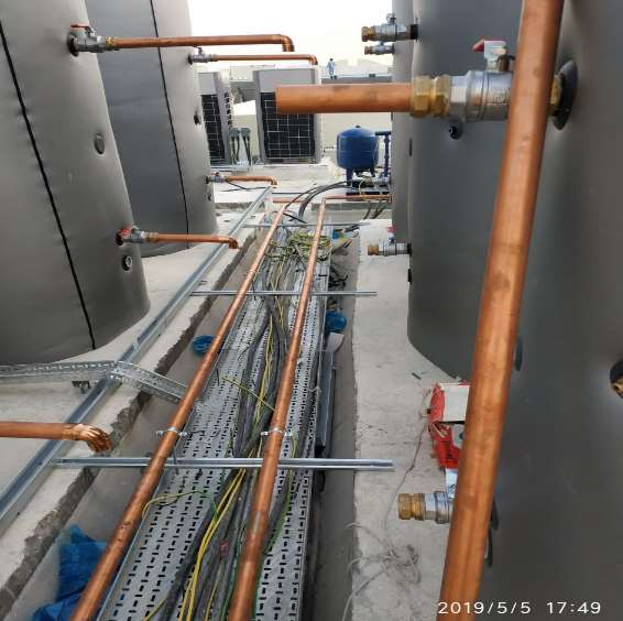 Hot Water Piping Work